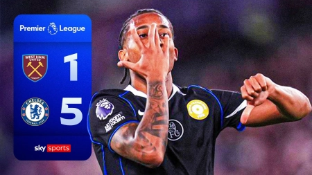 خلاصه بازی وستهام 1-5 چلسی