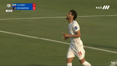 گل اول ایران به افغانستان توسط مجید علیاری
