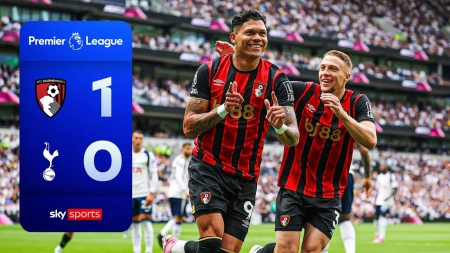 خلاصه بازی تاتنهام 0-1 بورنموث