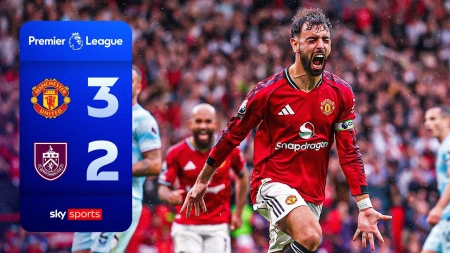 خلاصه بازی منچستریونایتد 3-2 برنلی