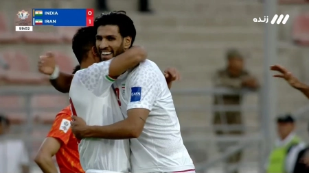 گل اول ایران به هند توسط امیرحسین حسین زاده