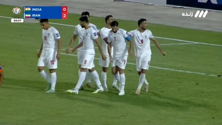 گل دوم ایران به هند توسط علی علیپور