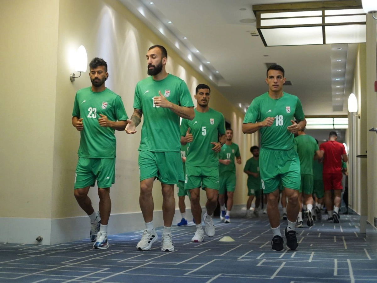 تمرین سبک صبحگاهی ملی‌پوشان پیش از جدال با تاجیکستان