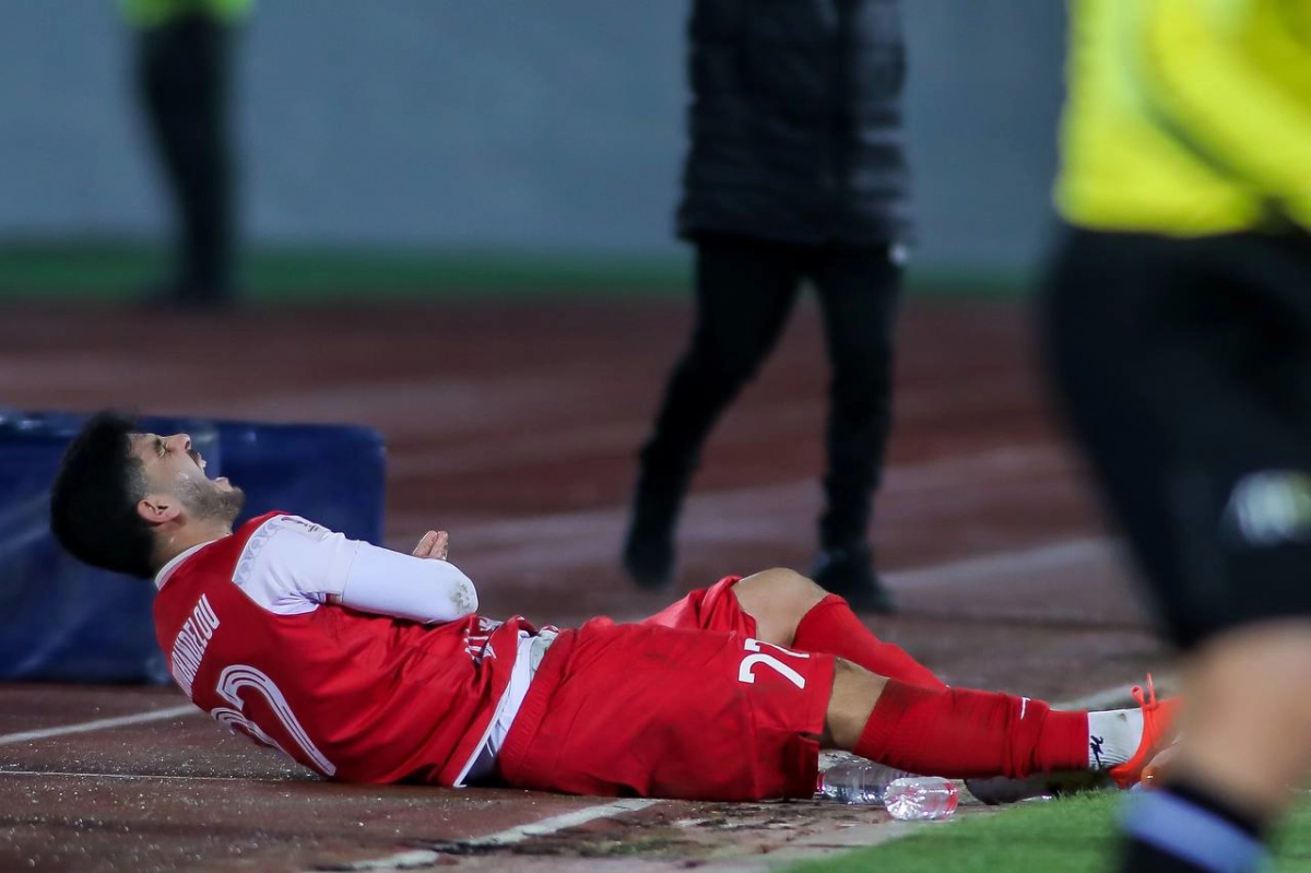 خدابنده‌لو، غایب قطعی پرسپولیس در مقابل فولاد