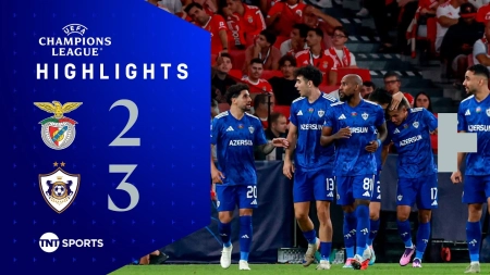 خلاصه بازی بنفیکا 2-3 قره باغ