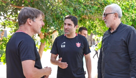 پیگیری تمرینات پرسپولیس با حضور ویژه حسین فرکی