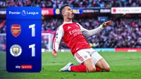 خلاصه بازی آرسنال 1-1 منچسترسیتی
