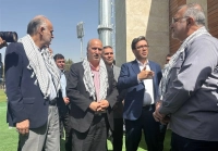 دیدار مهم تاج با رئیس فدراسیون فوتبال فلسطین + عکس