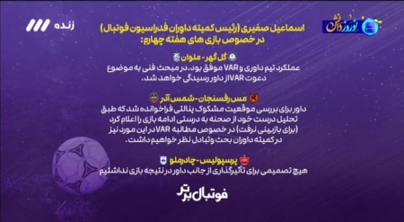 حمایت عجیب اسماعیل صفیری از تصمیم داوران