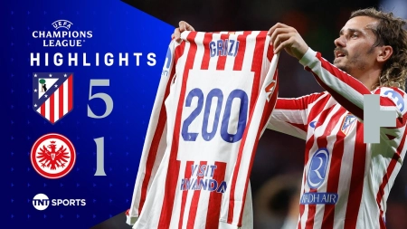 خلاصه بازی اتلتیکومادرید 5-1 آینتراخت فرانکفورت