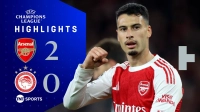 خلاصه بازی آرسنال 2-0 المپیاکوس