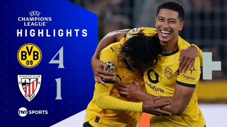 خلاصه بازی دورتموند 4-1 اتلتیک بیلبائو
