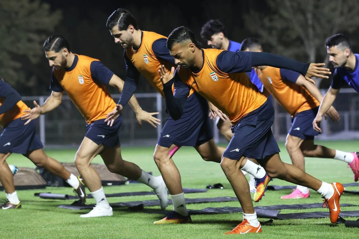 تمرین پرانرژی ملی‌پوشان با حضور دانیال اسماعیلی‌فر