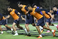 تمرین پرانرژی ملی‌پوشان با حضور دانیال اسماعیلی‌فر