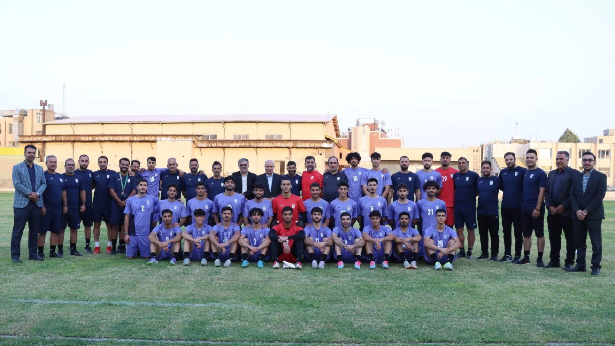 بازدید رئیس فدراسیون فوتبال از تمرینات تیم ملی امید