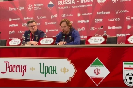 سرمربی روسیه: پرسینگ ایران؟ چیزی جز اوت و کرنر ندیدم!