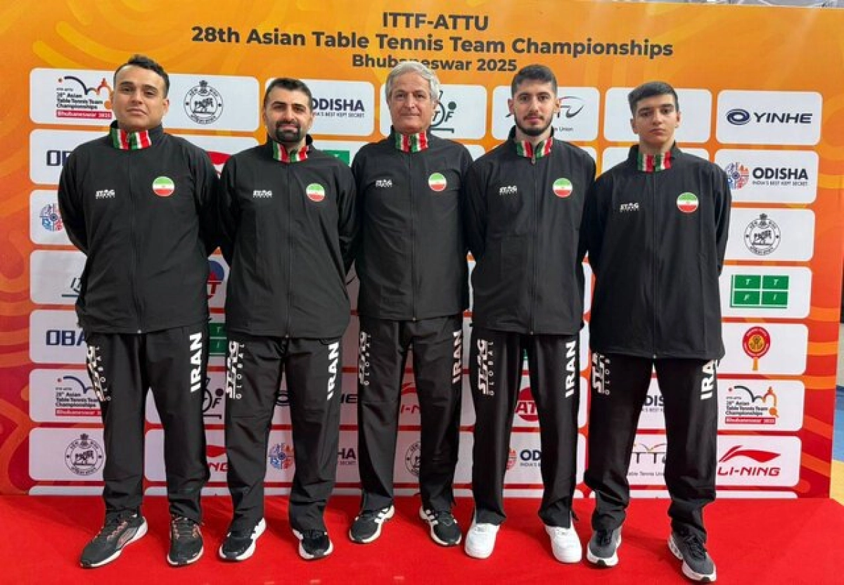 مسابقات تیمی پینگ‌پنگ قهرمانی آسیا؛ ایران هشتم شد