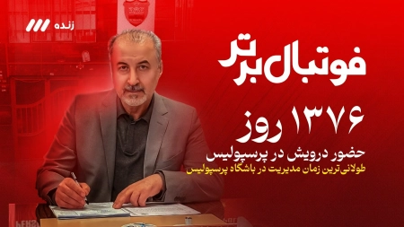 اینفوگرافی دوران حضور رضا درویش در پرسپولیس