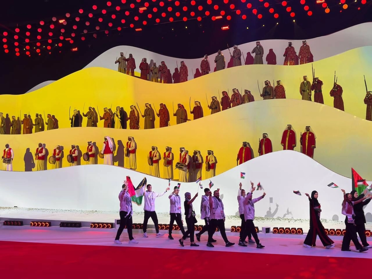 بازی‌های آسیایی جوانان؛ رژه کاروان فلسطین در میان تشویق‌های بی‌امان