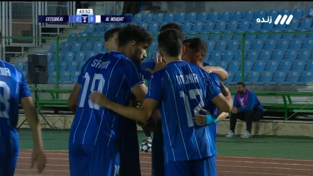 گل دوم استقلال به الوحدات توسط یاسر آسانی