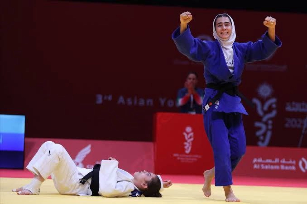 بازی‌های آسیایی جوانان | طلای درخشان مهسا شکیبایی در جودو