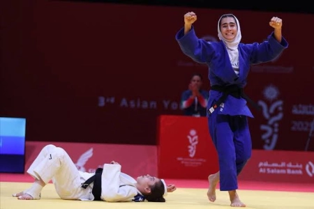 بازی‌های آسیایی جوانان | طلای درخشان مهسا شکیبایی در جودو