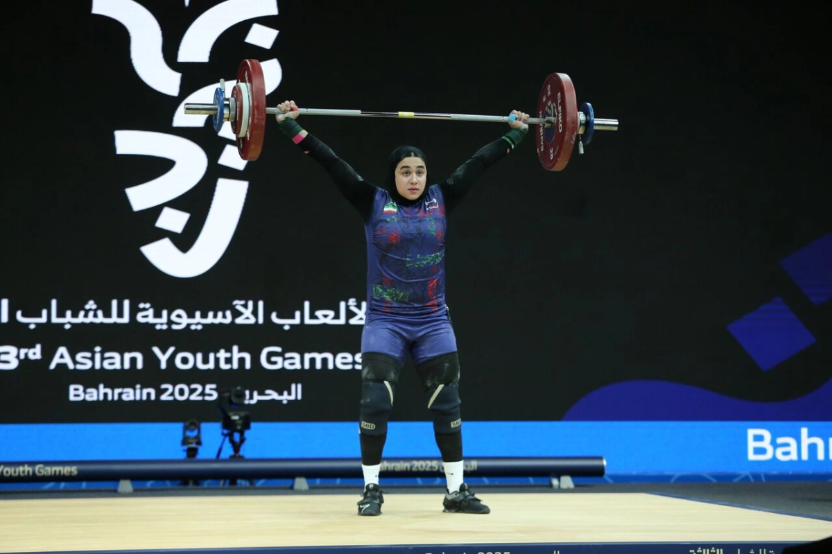 بازی‌های آسیایی جوانان | نسیم قاسمی در وزنه‌برداری ۲ نقره‌ گرفت