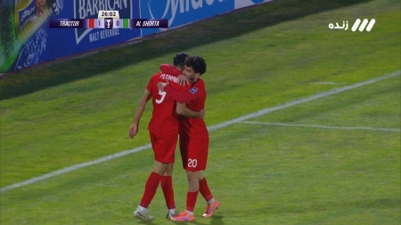 گل اول تراکتور به الشرطه توسط مهدی ترابی