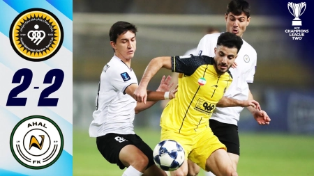 خلاصه بازی سپاهان 2-2 آخال