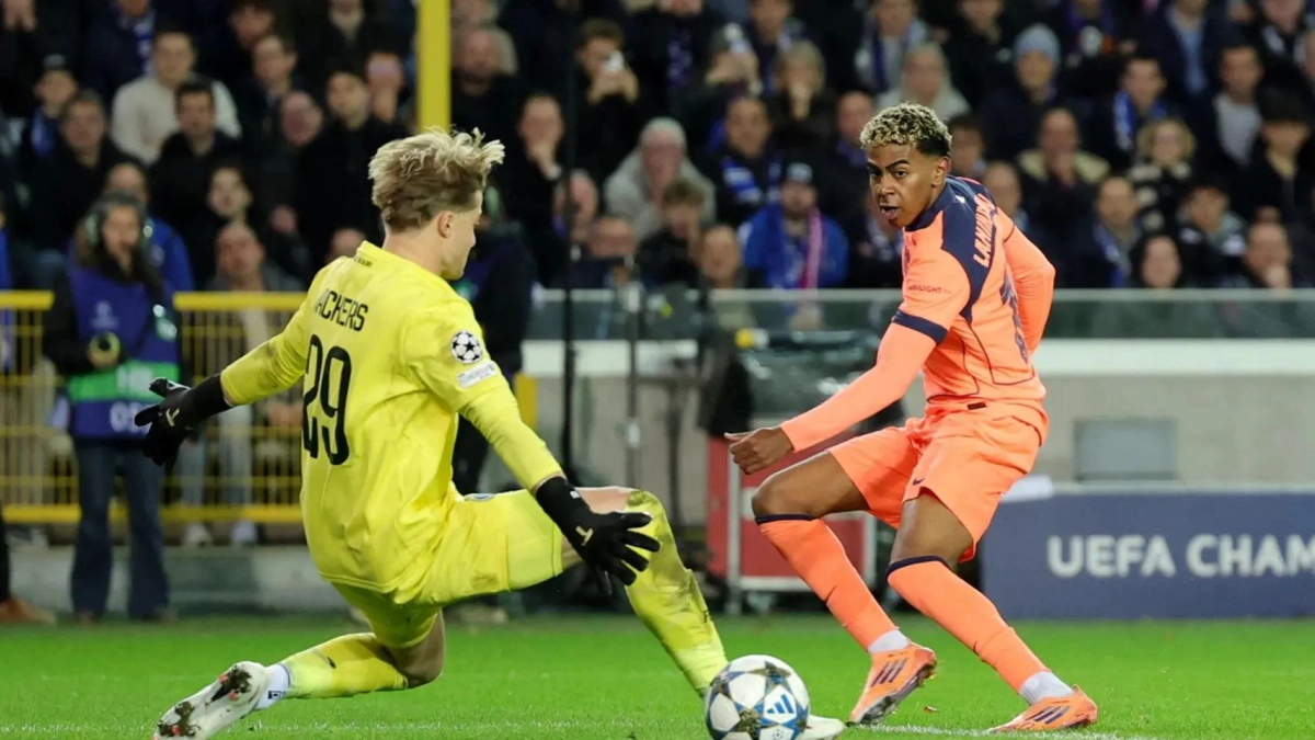 کلوب بروژ ۳-۳ بارسلونا؛ یامال و VAR به داد فلیک رسیدند