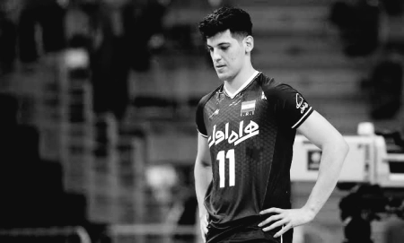 تشییع پیکر صابر کاظمی در آق‌قلا؛ وداع با ستاره والیبال ایران