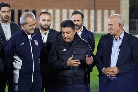 حضور ویژه رئیس‌جمهور در تمرینات تیم ملی