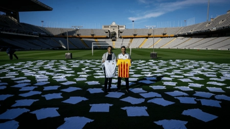 کاتالونیا ـ فلسطین؛ بازی خیریه‌ای با پیام سیاسی قدرتمند