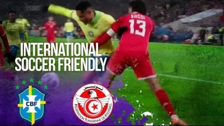 خلاصه بازی برزیل 1-1 تونس