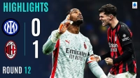 خلاصه بازی اینتر 0-1 میلان