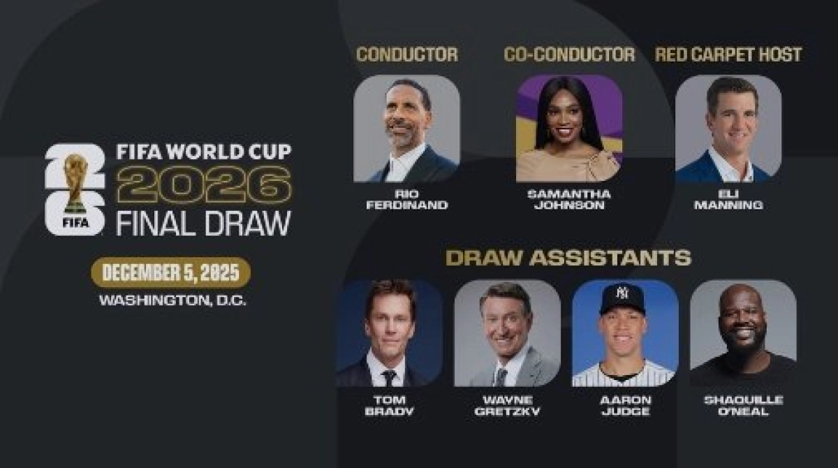 معرفی برگزارکنندگان قرعه‌کشی جام جهانی: ریو فردیناند و اسطوره‌های ورزش‌های آمریکایی!