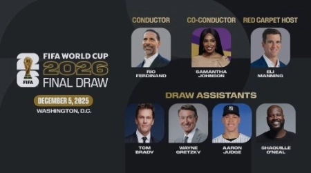 معرفی برگزارکنندگان قرعه‌کشی جام جهانی: ریو فردیناند و اسطوره‌های ورزش‌های آمریکایی!