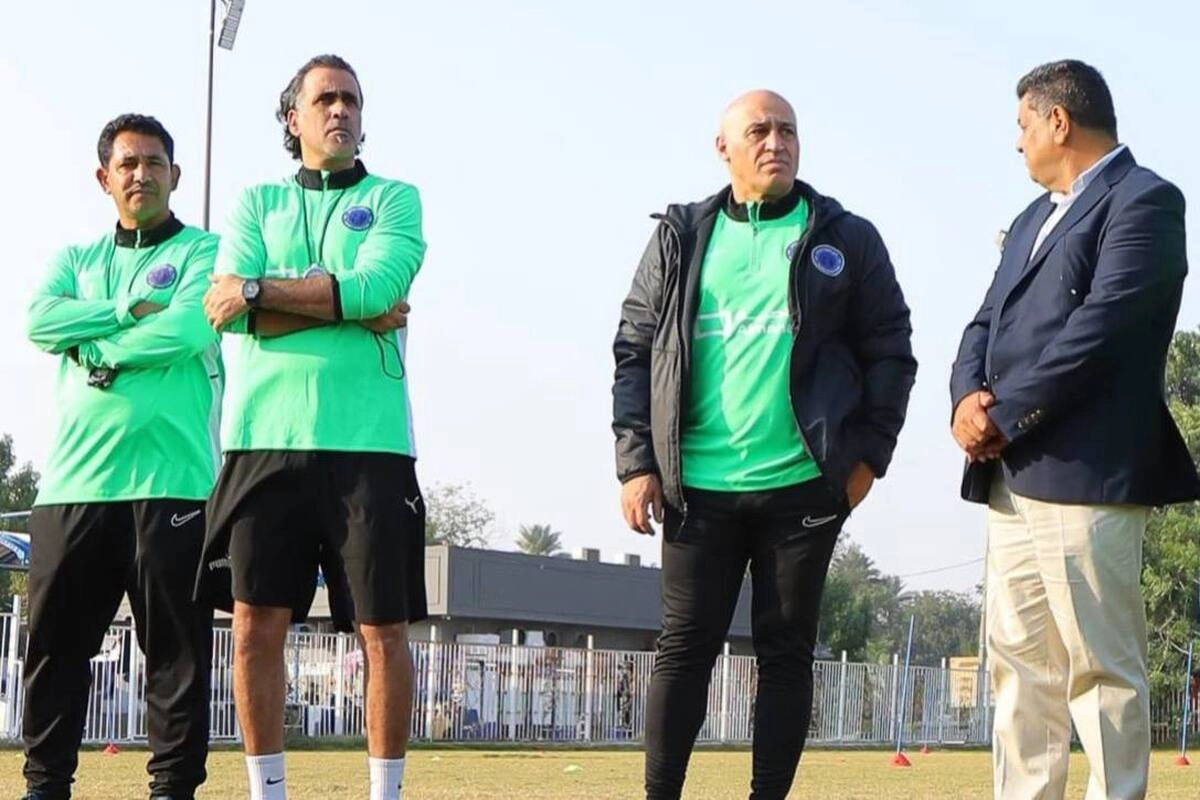 منصوریان در عراق؛ آغاز دوران جدید با حضور در تمرینات الطلبه