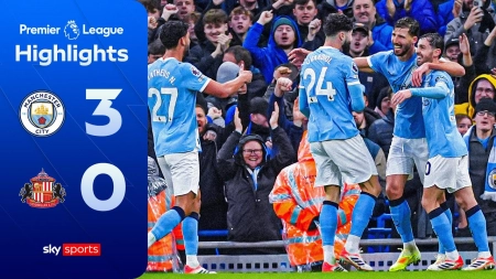 خلاصه بازی منچسترسیتی 3-0 ساندرلند