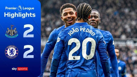 خلاصه بازی نیوکاسل 2-2 چلسی