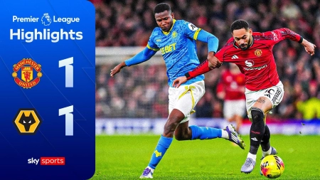 خلاصه بازی منچستریونایتد 1-1 ولورهمپتون