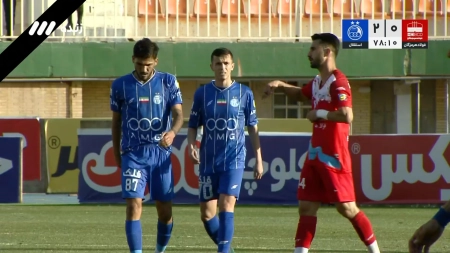 گل دوم استقلال به فولاد هرمزگان توسط اسماعیل قلی زاده