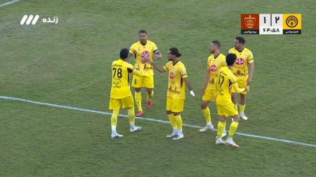 گل دوم فجرسپاسی به پرسپولیس توسط مهدی شریفی