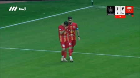 گل دوم فولاد به پرسپولیس توسط فرشاد احمدزاده