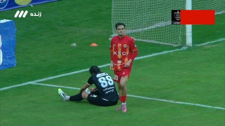 گل سوم فولاد به پرسپولیس توسط یوسف مزرعه