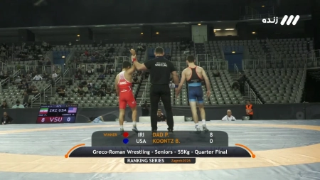 پیروزی مقتدرانه پویا دادمرز مقابل حریف آمریکایی