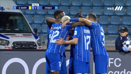 گل اول استقلال به الحسین توسط یاسر آسانی