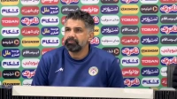 نشست خبری پیروز قربانی سرمربی فجر پیش از بازی با شمس آذر