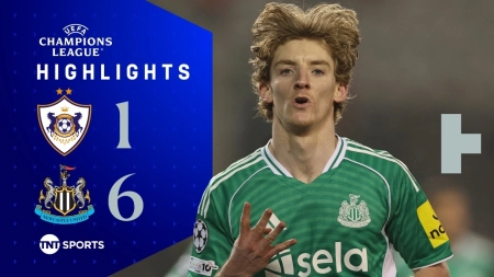 خلاصه بازی قره باغ 1-6 نیوکاسل