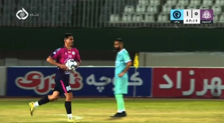 گل اول آلومینیوم به پیکان توسط جواد آقایی پور